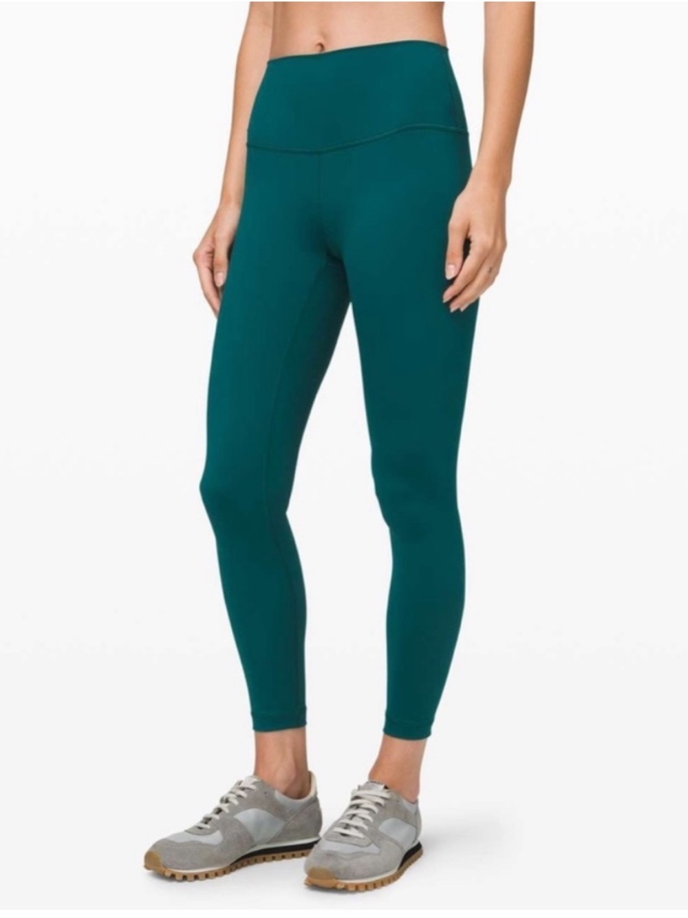 Lululemon Wunder Under High-Rise Tight 25" Nulux Emerald Green Legginhs Size 6